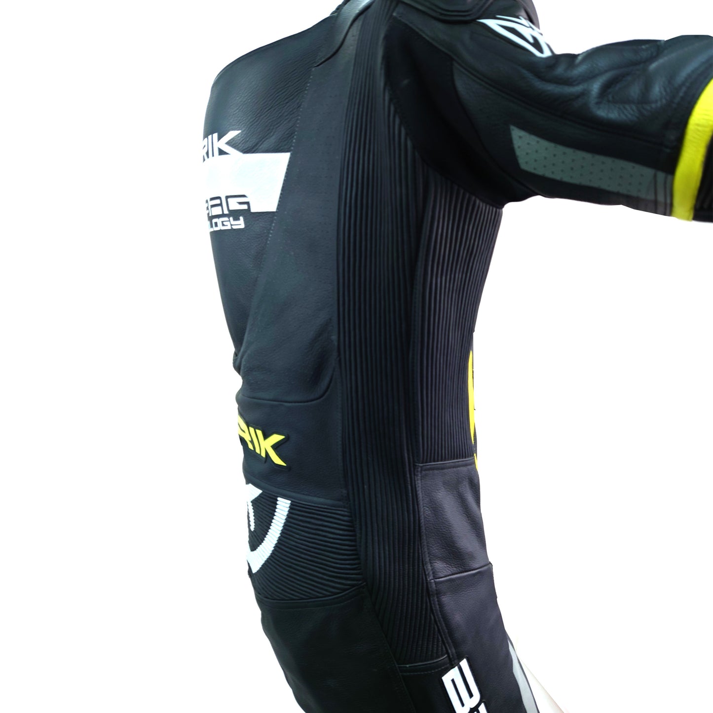 LS1-221322-BK YELLOW BERIK RACINGSUITS AIRBAG MODEL