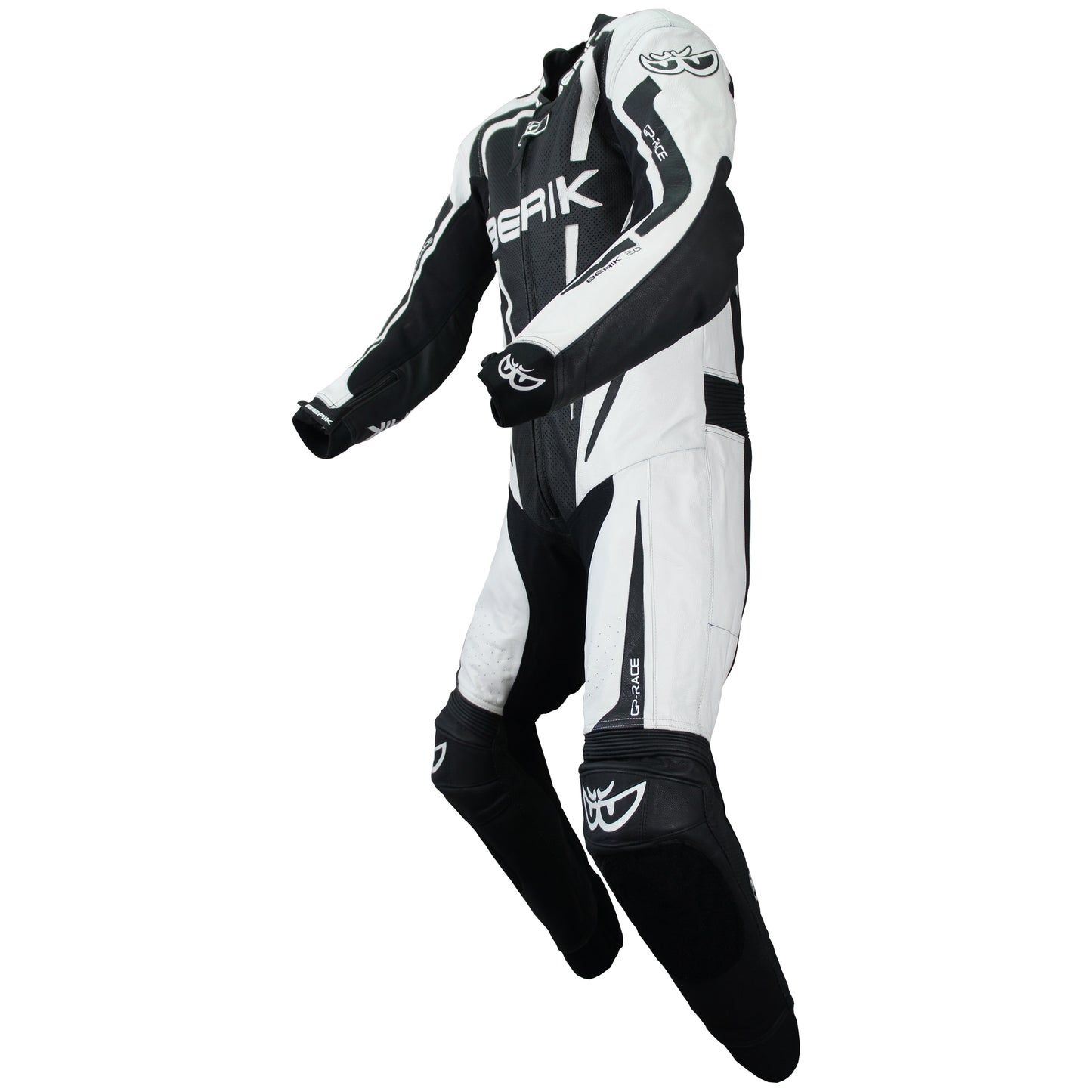 LS1-171334-BK WHITE BERIK RACINGSUITS