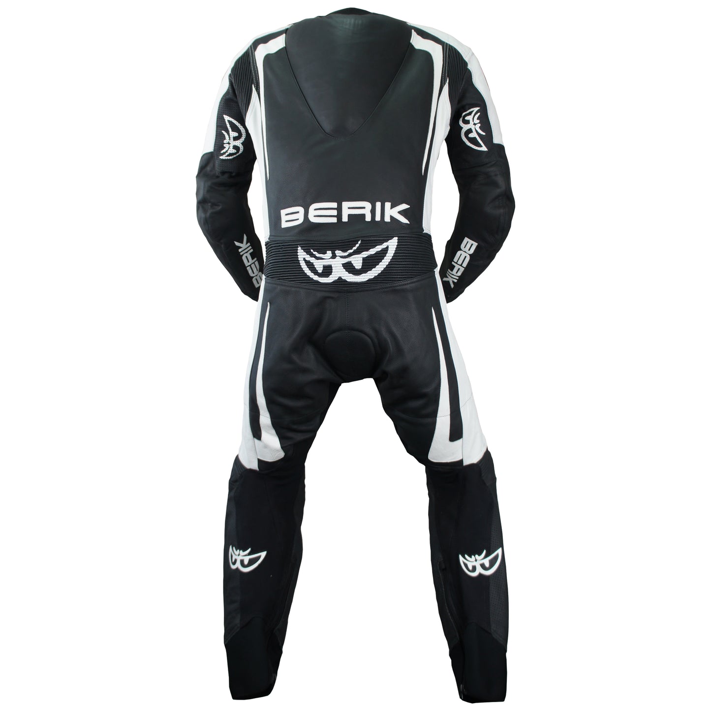 LS1-171334-BK WHITE BERIK RACINGSUITS