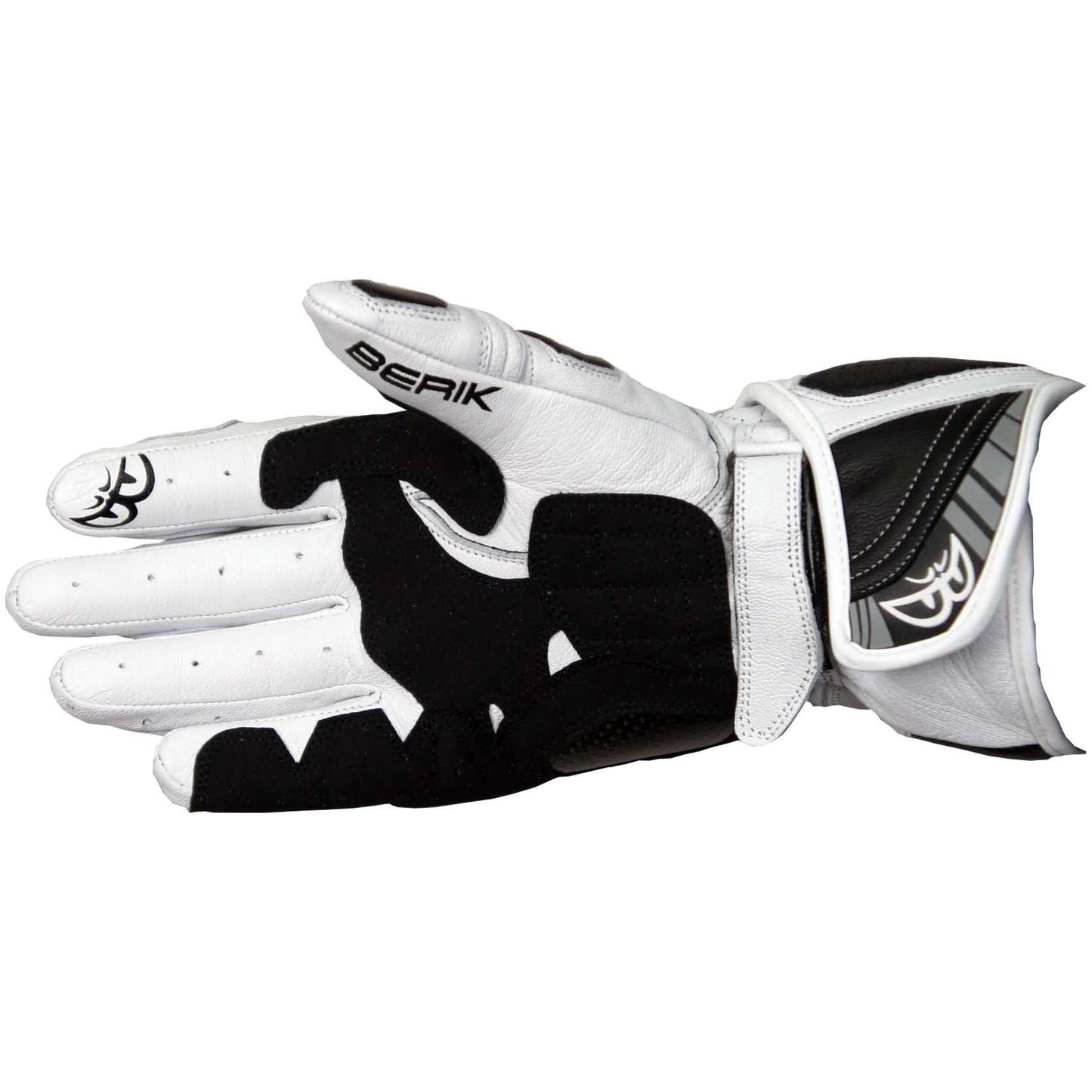 G-175102-BK  WHITE BERIK RACINGGLOVE