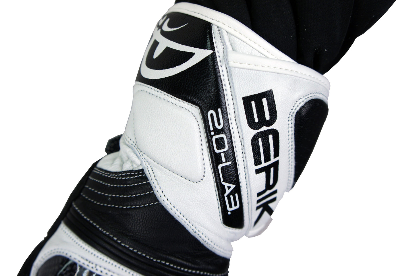 G-175102-BK  WHITE BERIK RACINGGLOVE