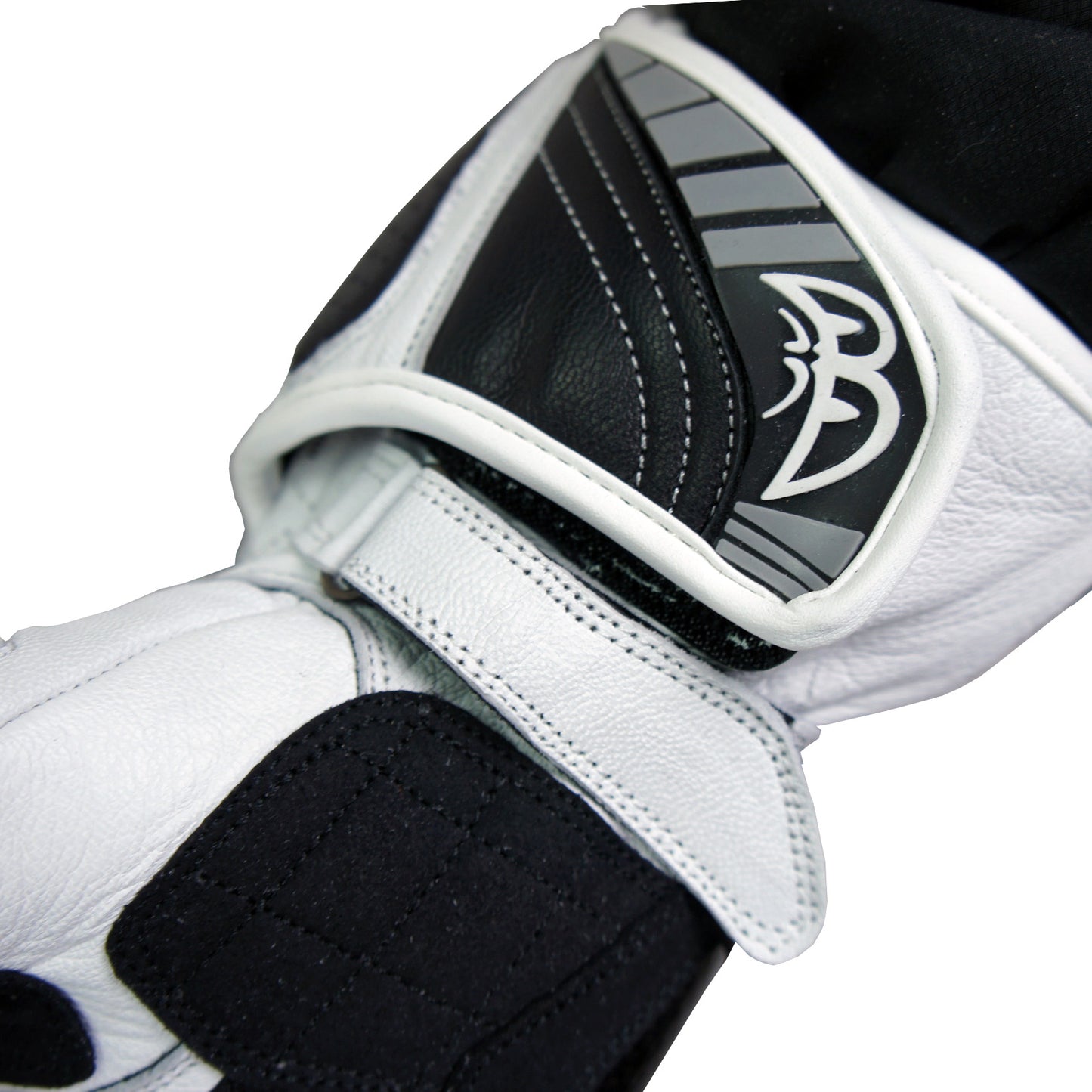 G-175102-BK  WHITE BERIK RACINGGLOVE