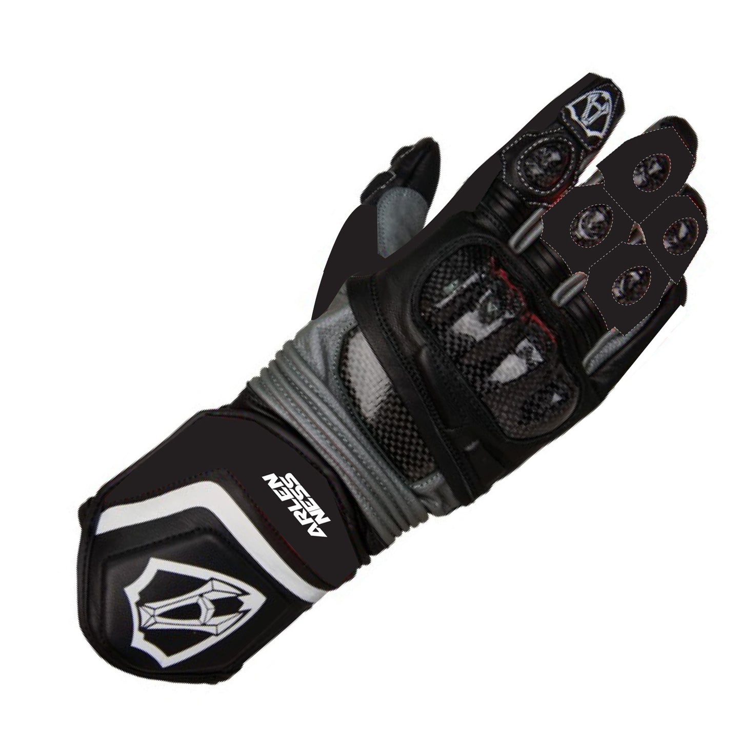 G-175126-AN  BLACK/GREY ARLENNESS RACINGGLOVE