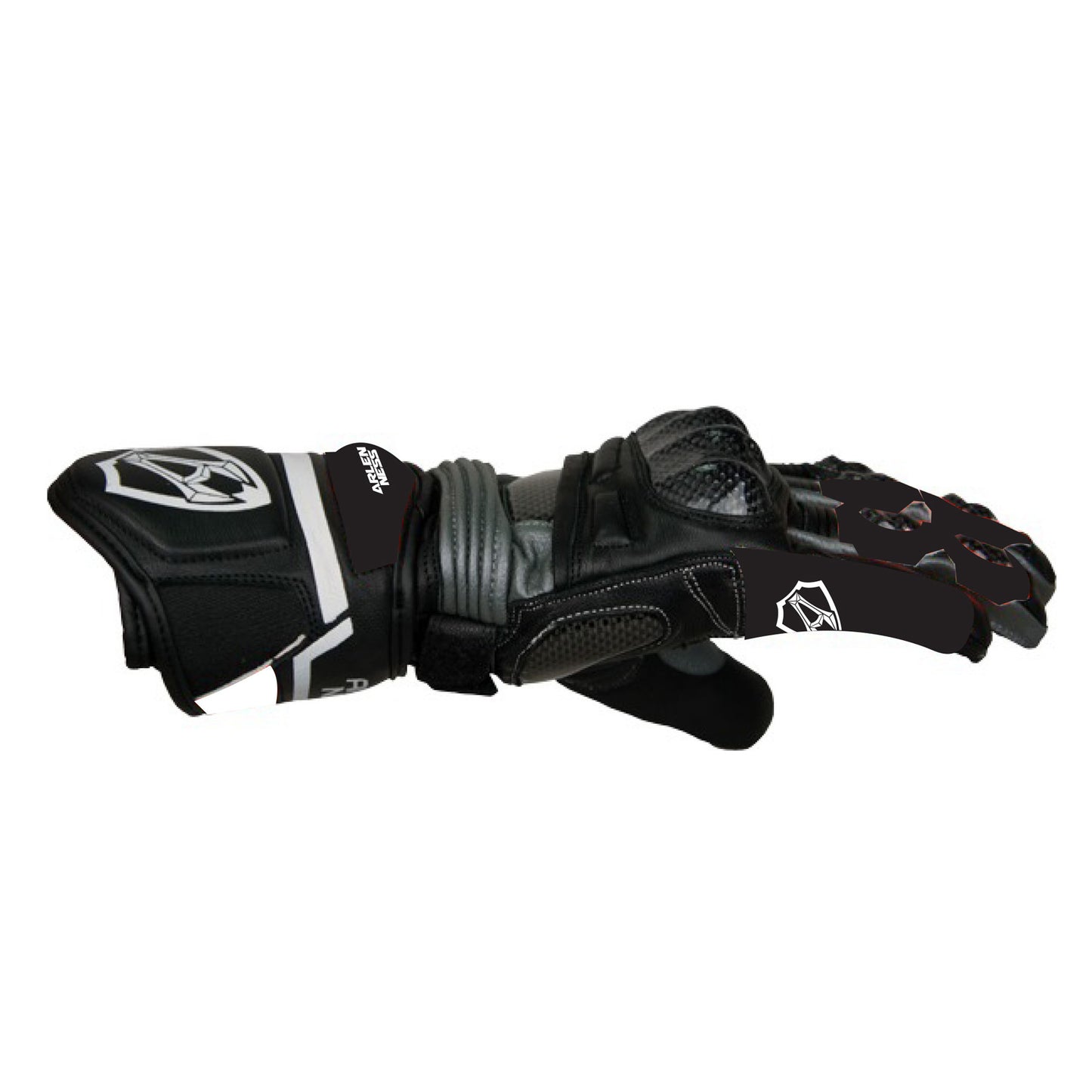G-175126-AN  BLACK/GREY ARLENNESS RACINGGLOVE