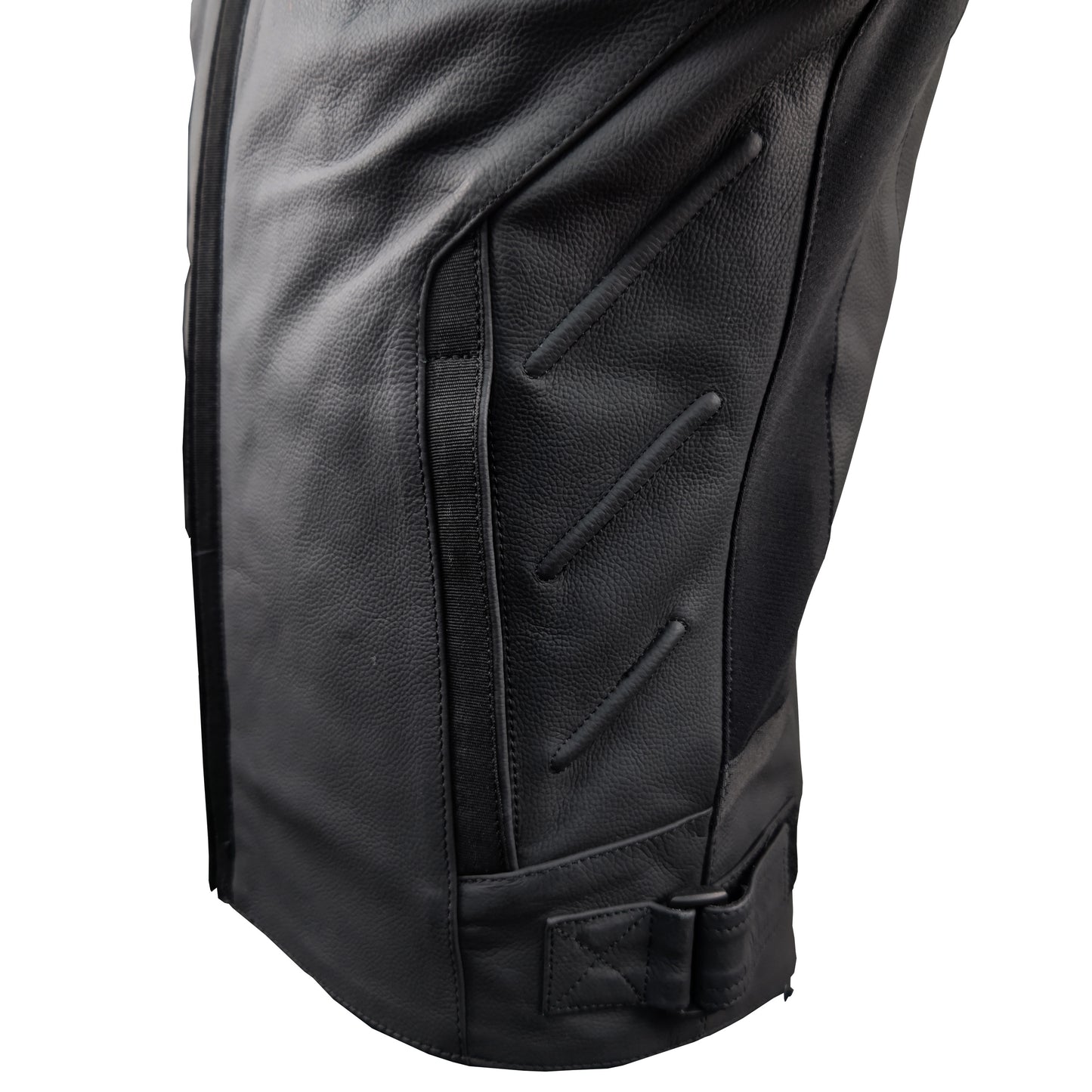 LJ-181312-AN BLACK ARLENNESS MESH LEATHER JACKET