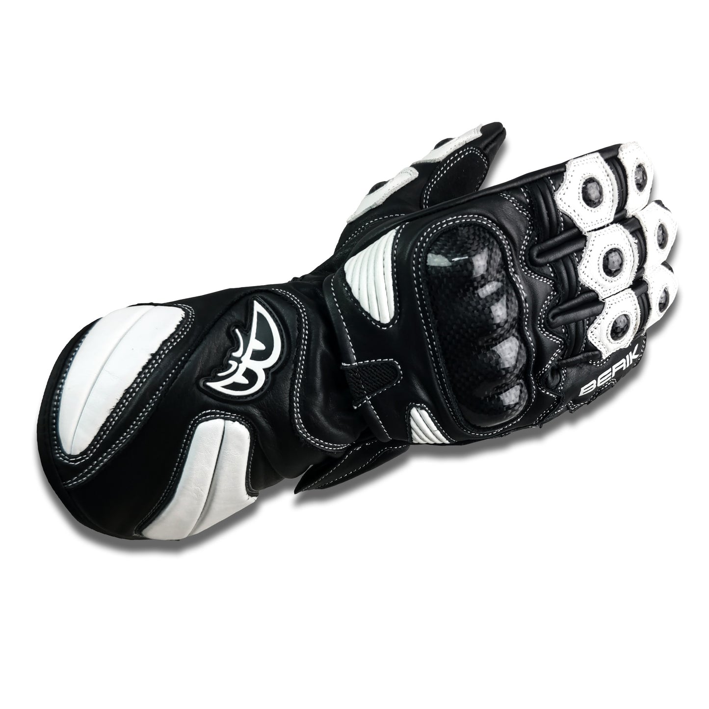 G-214102-BK BLACK/WHITE BERIK RACINGGLOVE