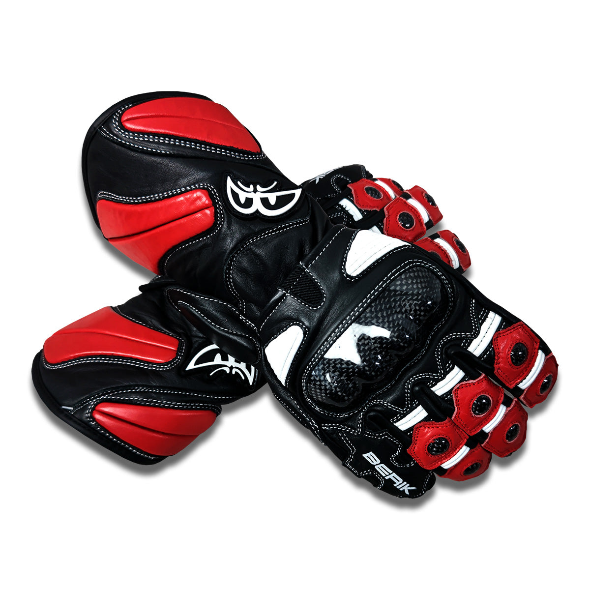 G-214102-BK BLACK/WHITE/RED BERIK RACINGGLOVE