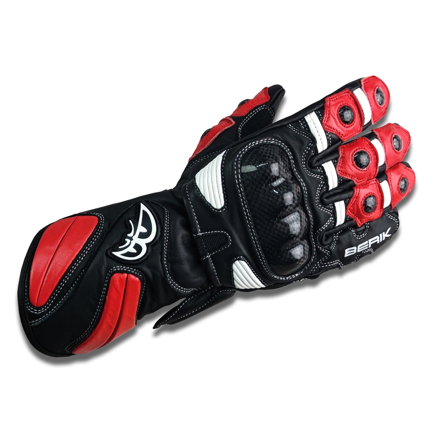 G-214102-BK BLACK/WHITE/RED BERIK RACINGGLOVE