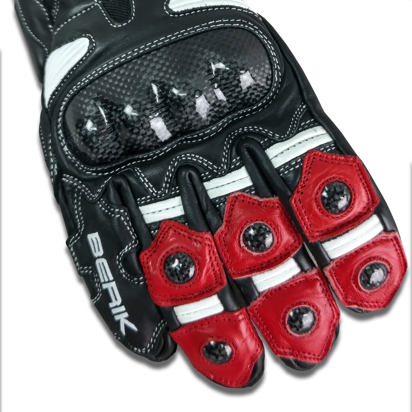 G-214102-BK BLACK/WHITE/RED BERIK RACINGGLOVE