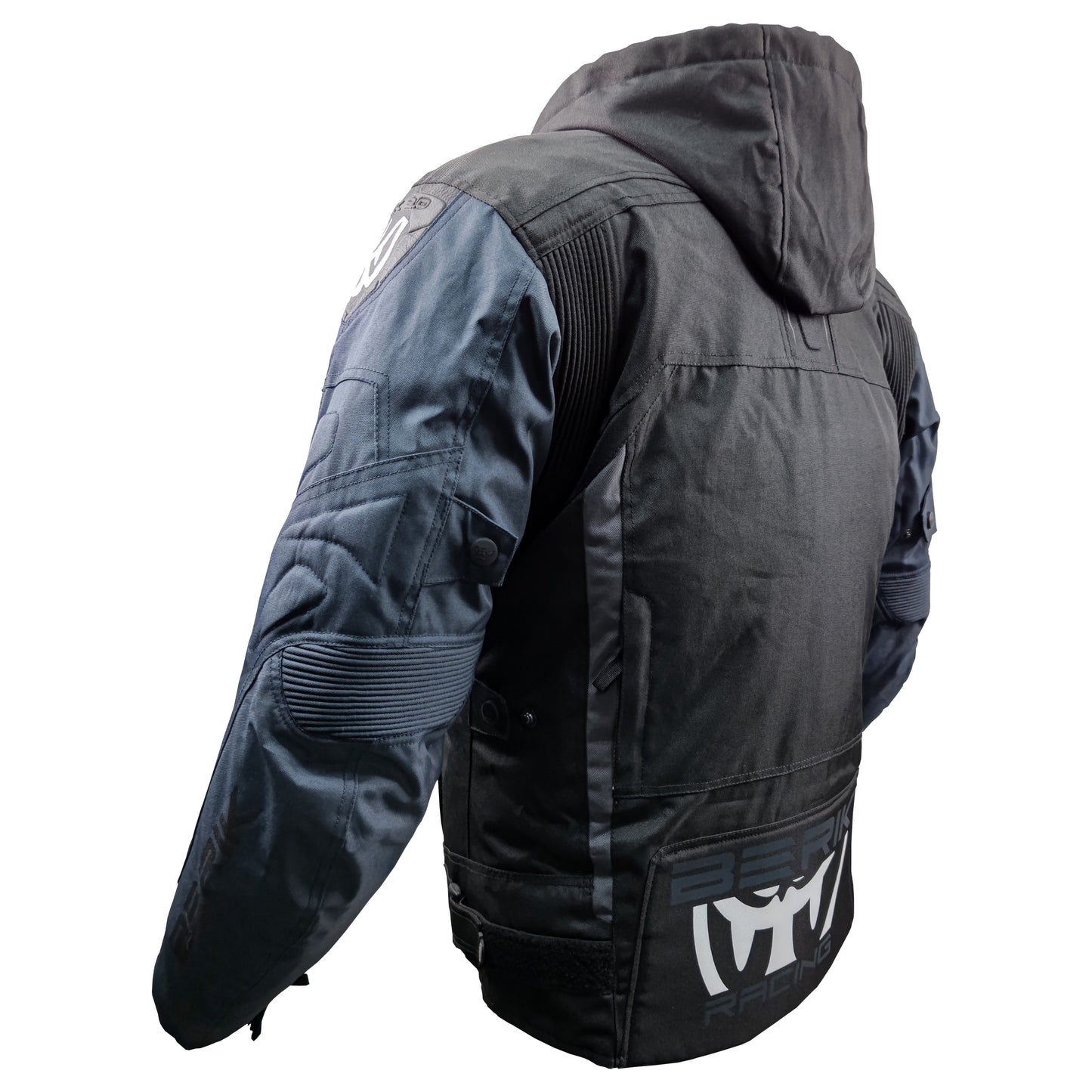 NJ-223330-BK BLACK/NAVY BERIK NYLONJACKET ALL SEASON