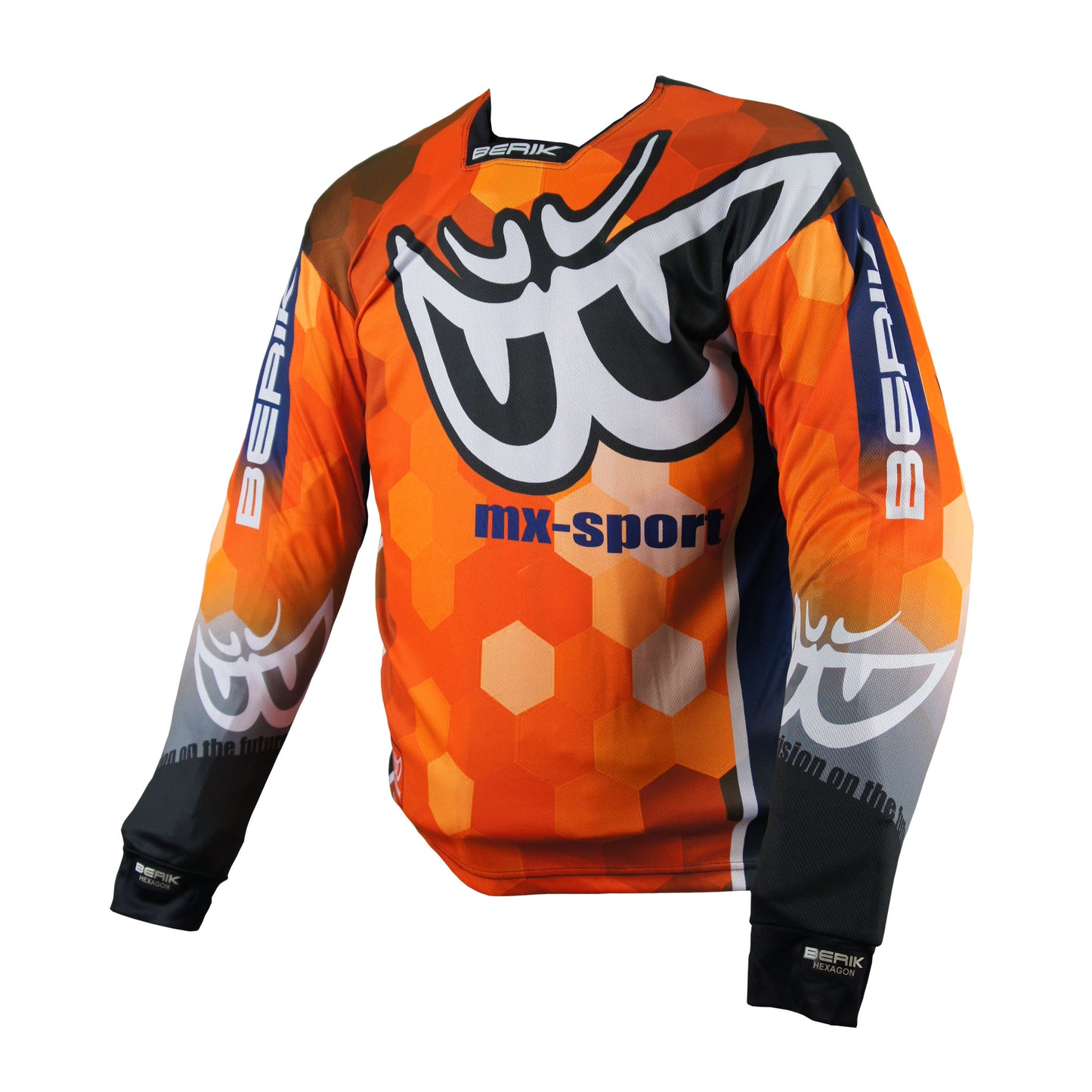 Pre-order sale JT-227303-BK ORANGE BERIK MX jersey