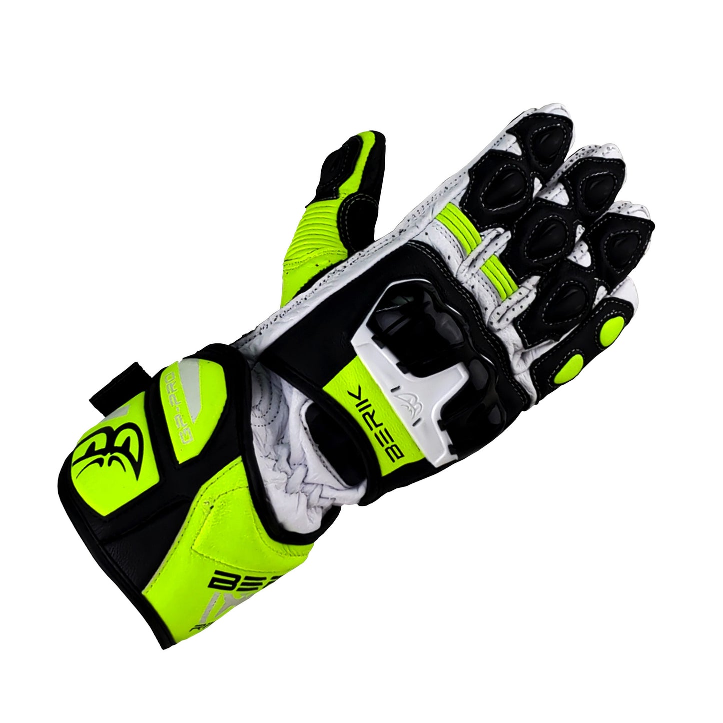 G-235107-BK  GREEN/BLACK BERIK RACINGGLOVE