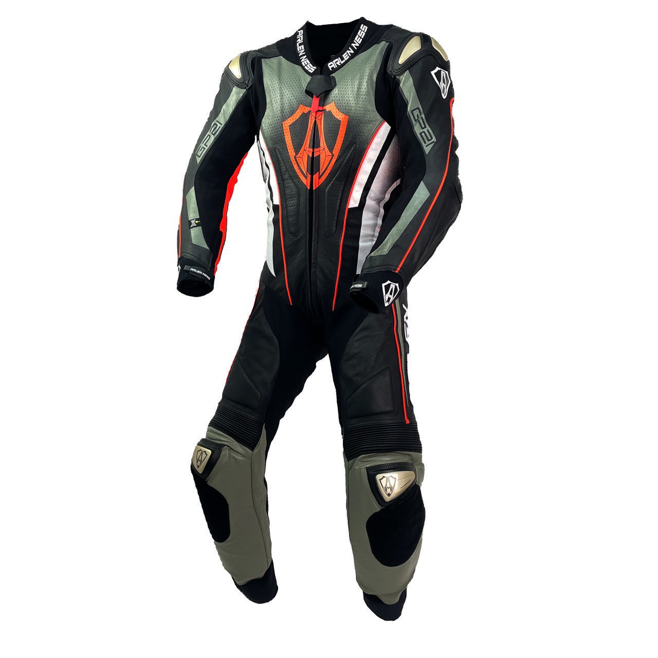 LS1-241376-AN BLACK/A.RED ARLENNESS RACINGSUITS HIGH END MODEL