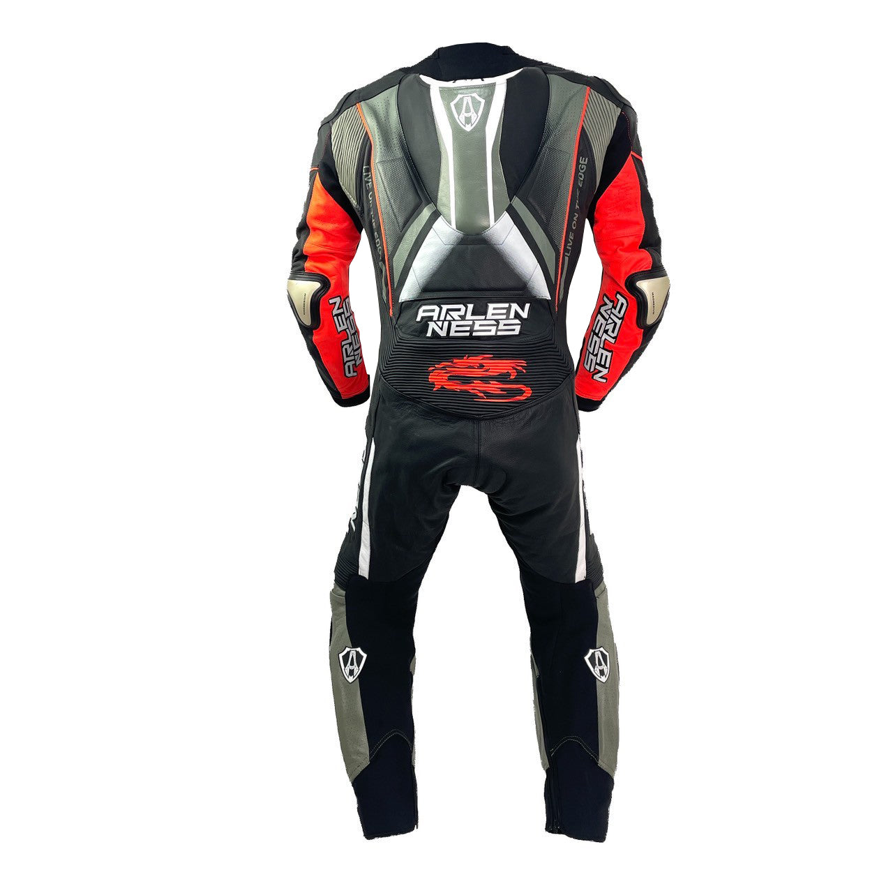 LS1-241376-AN BLACK/A.RED ARLENNESS RACINGSUITS HIGH END MODEL