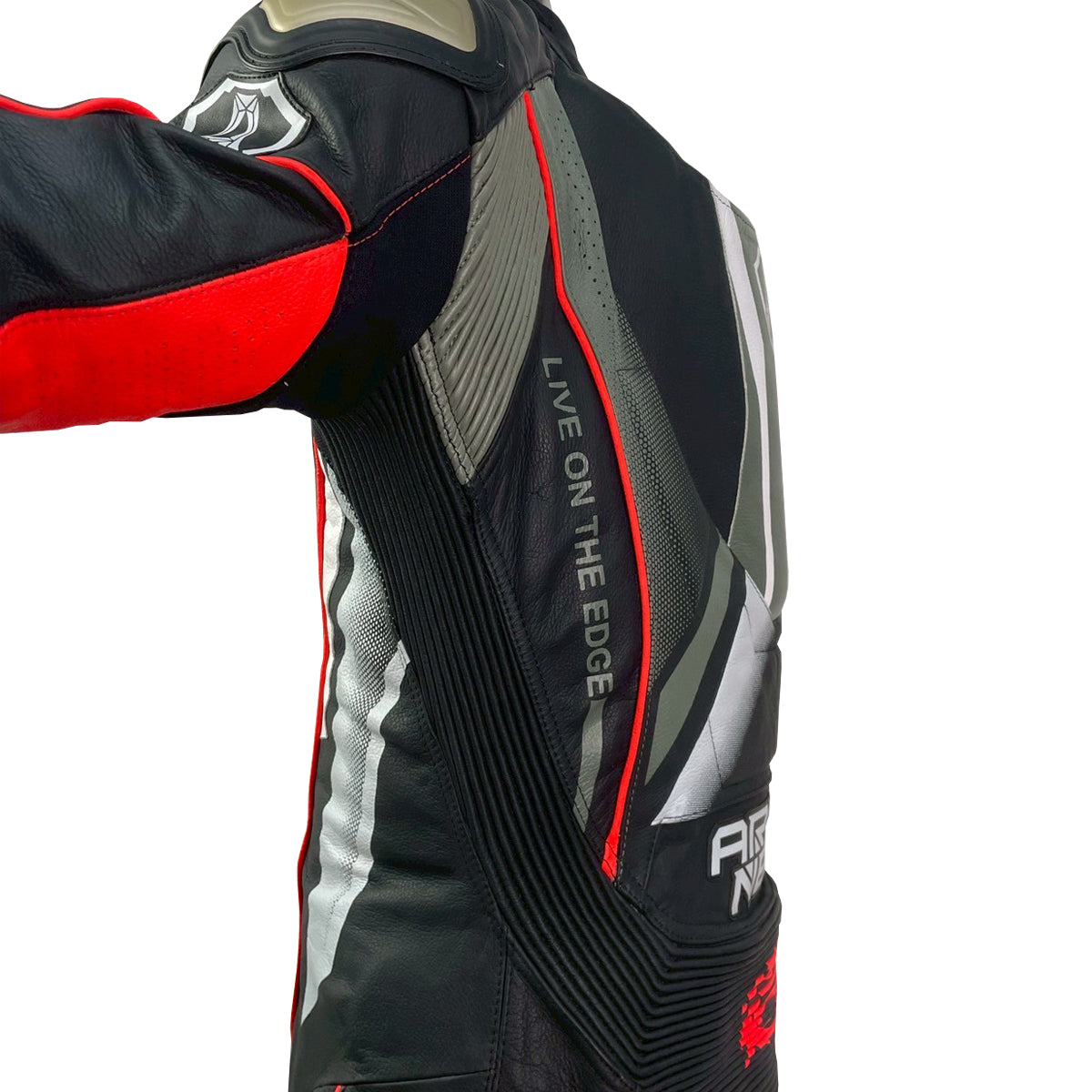 LS1-241376-AN BLACK/A.RED ARLENNESS RACINGSUITS HIGH END MODEL