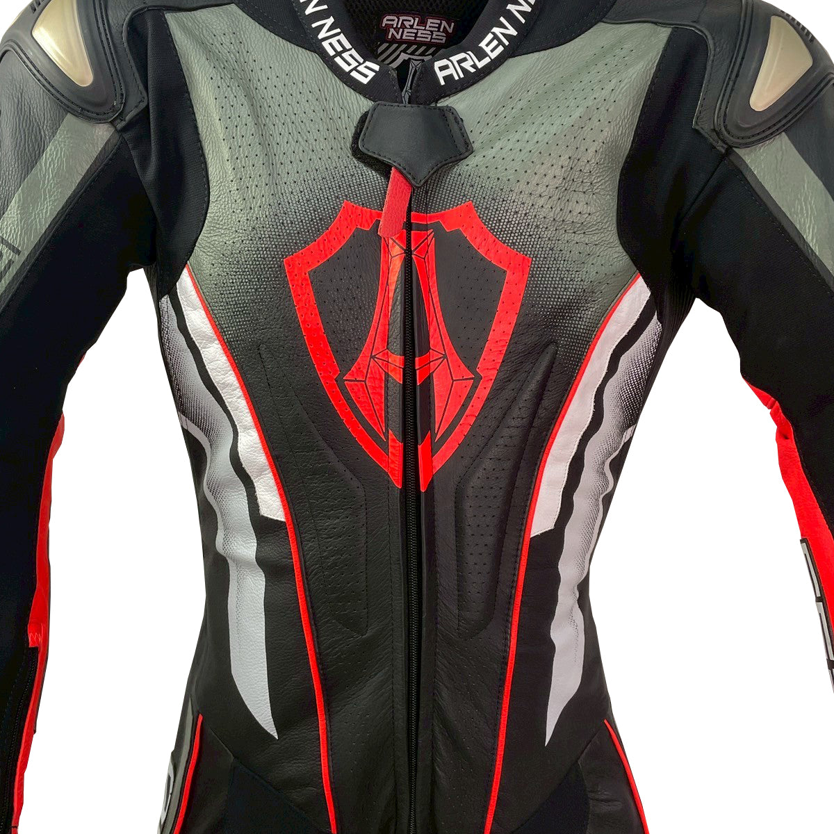 LS1-241376-AN BLACK/A.RED ARLENNESS RACINGSUITS HIGH END MODEL