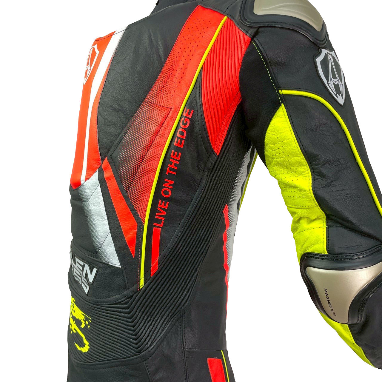 LS1-241376-AN RED/YELLOW ARLENNESS RACINGSUITS HIGH END MODEL