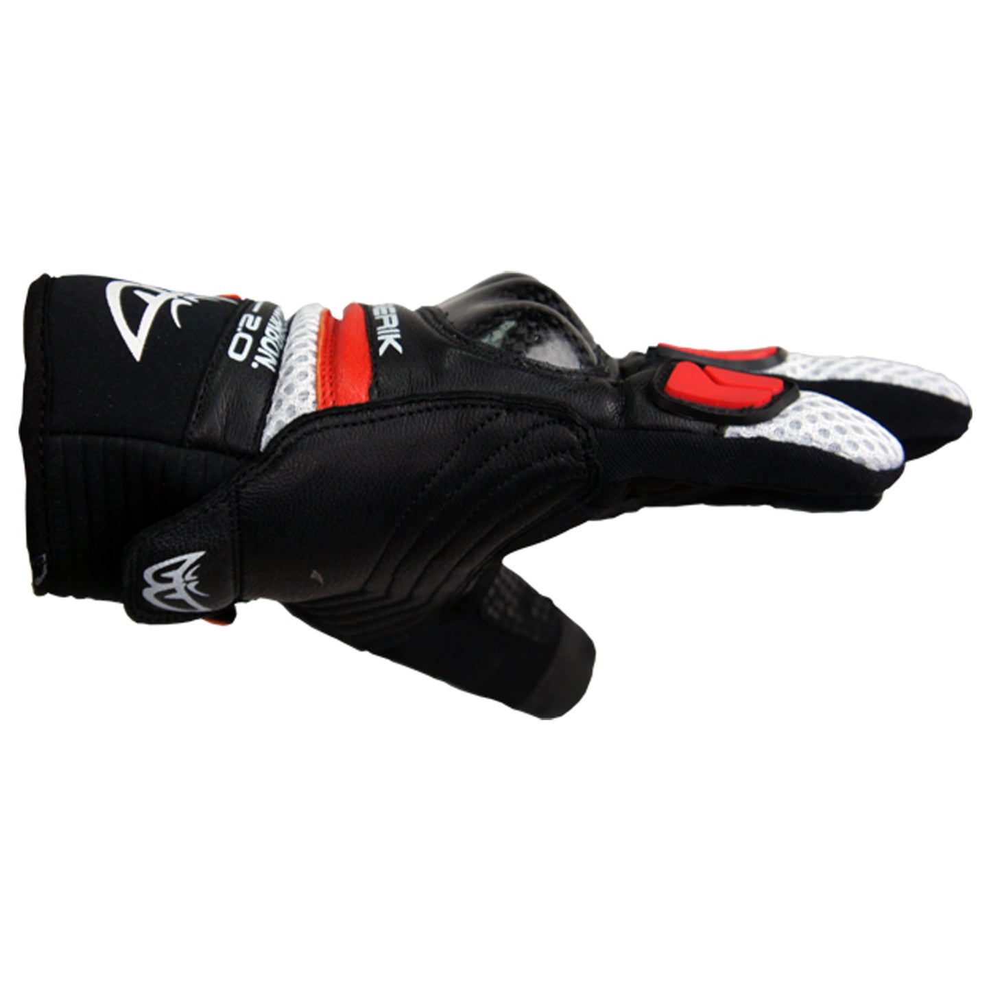 G-175108-BK  RED BERIK SHORT MESH GLOVE