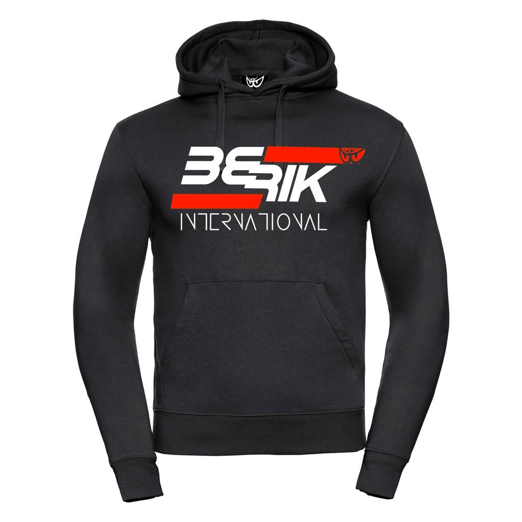 J-237403-BK BLACK/RED BERIK CASUAL HOODIE PARKA