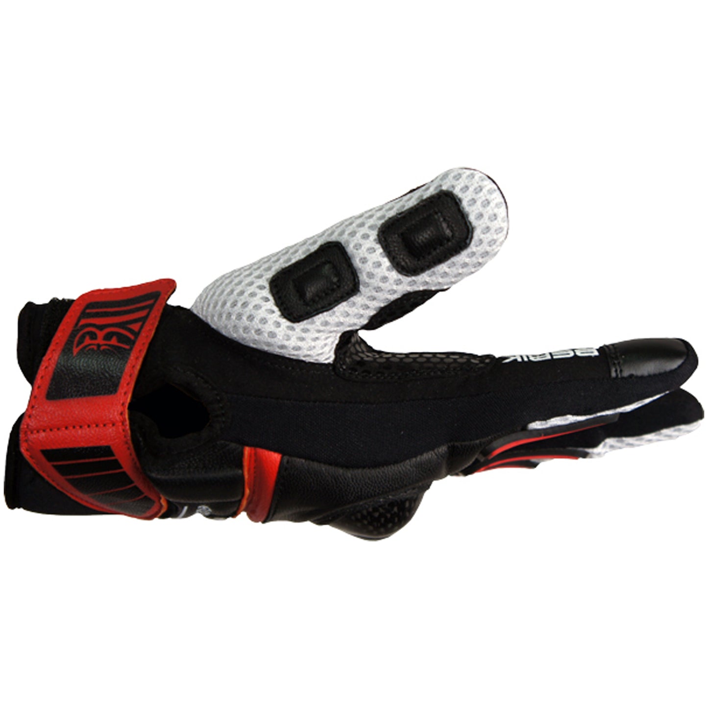 G-175108-BK  RED BERIK SHORT MESH GLOVE