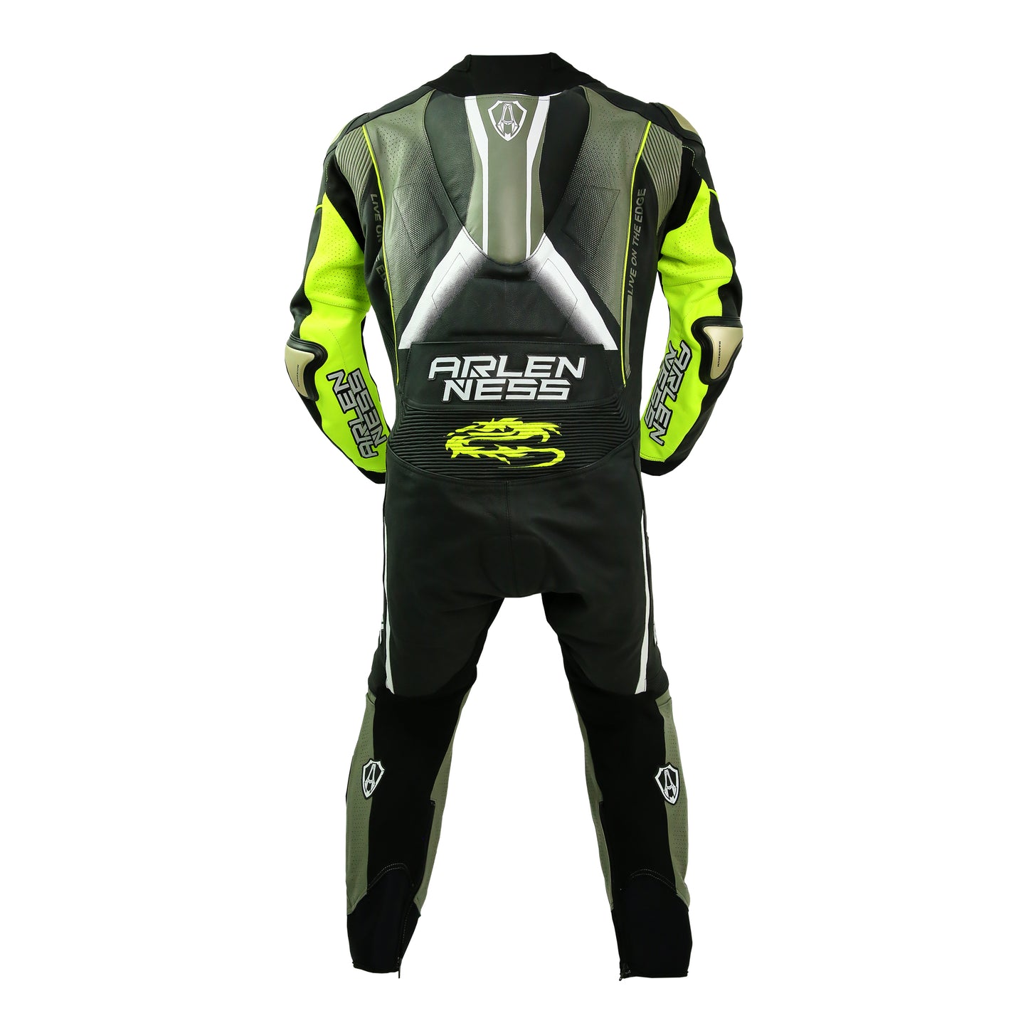 LS1-241376-AN BLACK/YELLOW ARLENNESS RACINGSUITS HIGH END MODEL