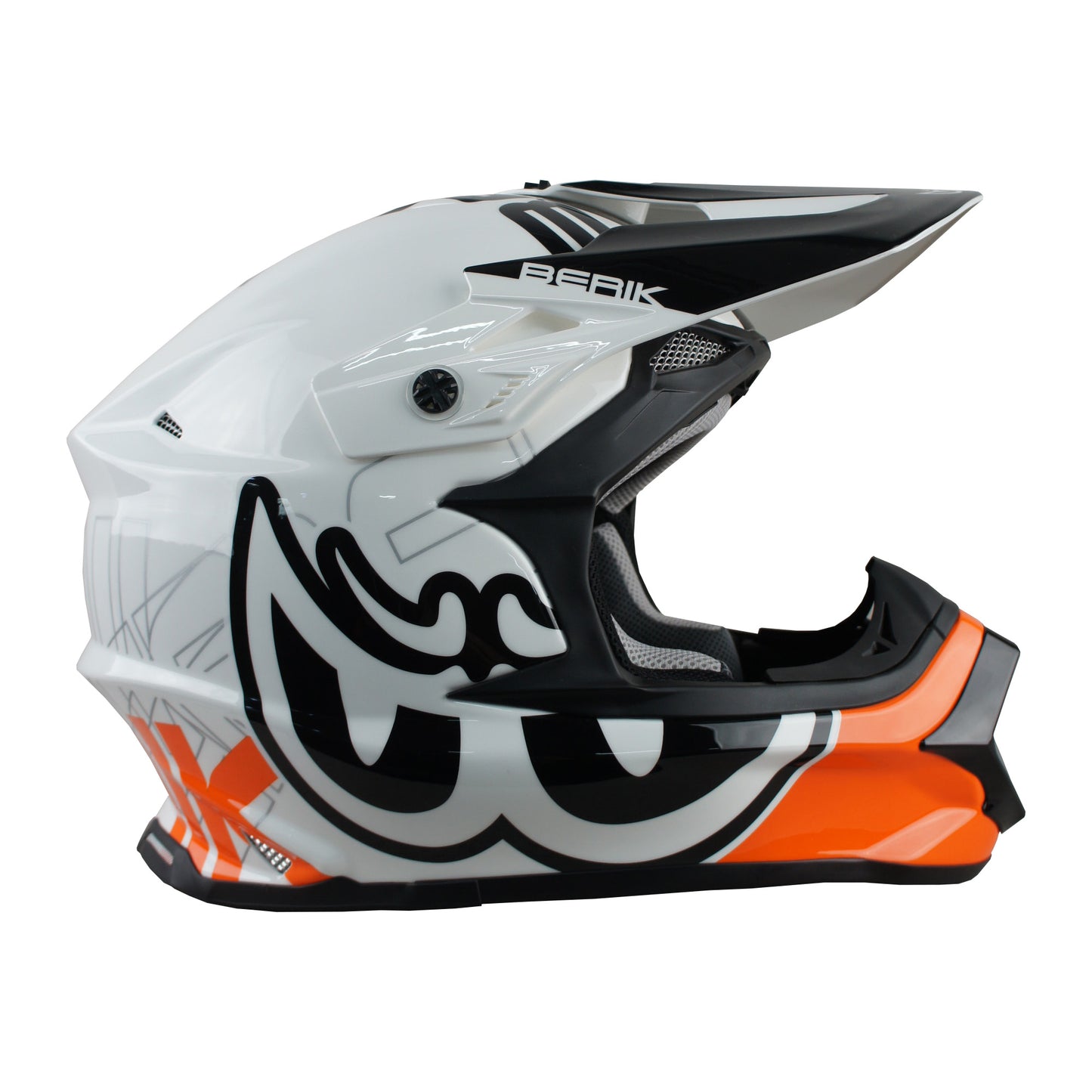 HEL-239201-BK ORANGE ベリック オフロードヘルメット