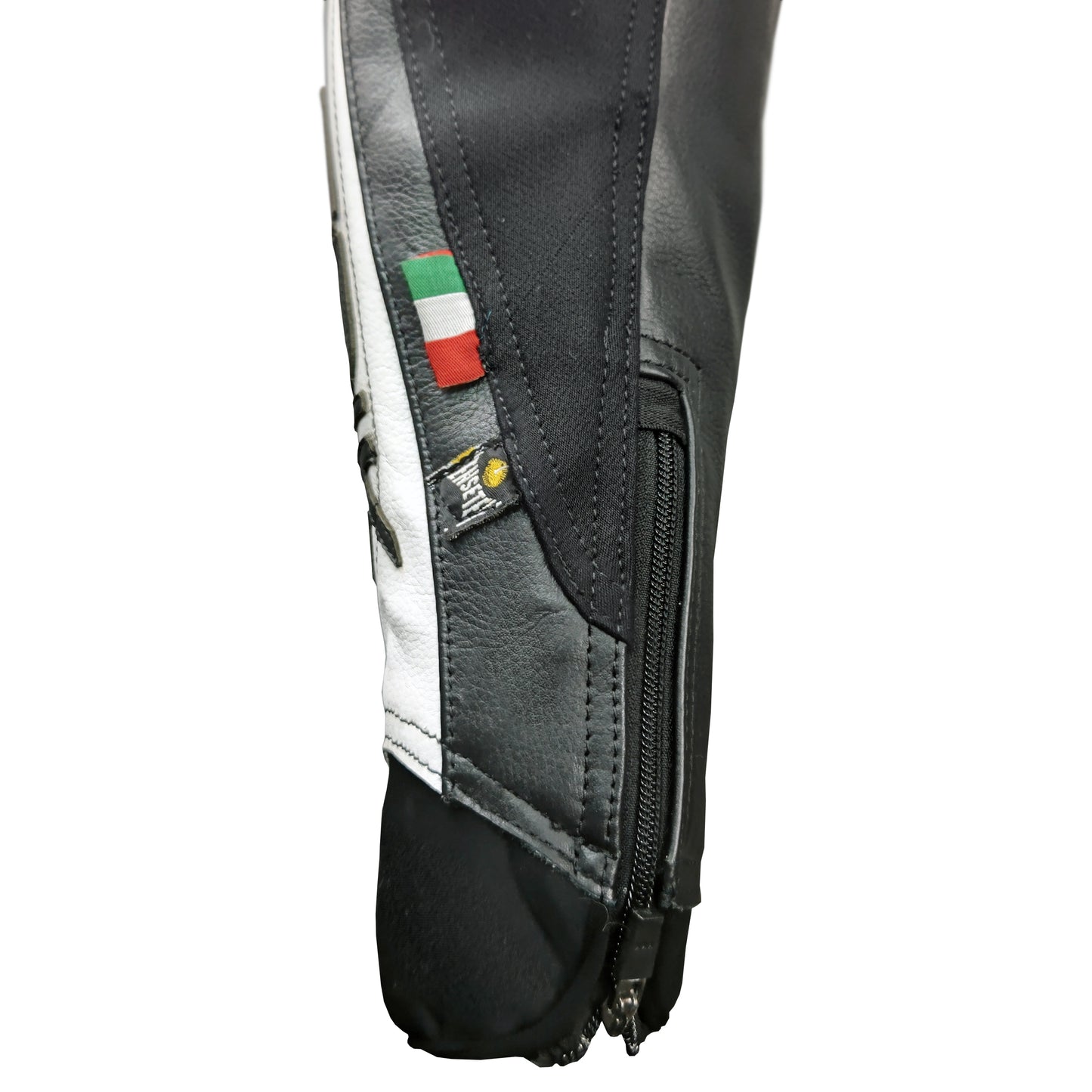 LJ-231101-BK BLACK/WHITE BERIK LEATHER JACKET レザージャケット