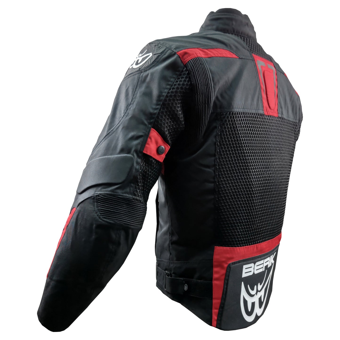 NJ-203305-BK BLACK/RED BERIK MESH NYLONJACKET