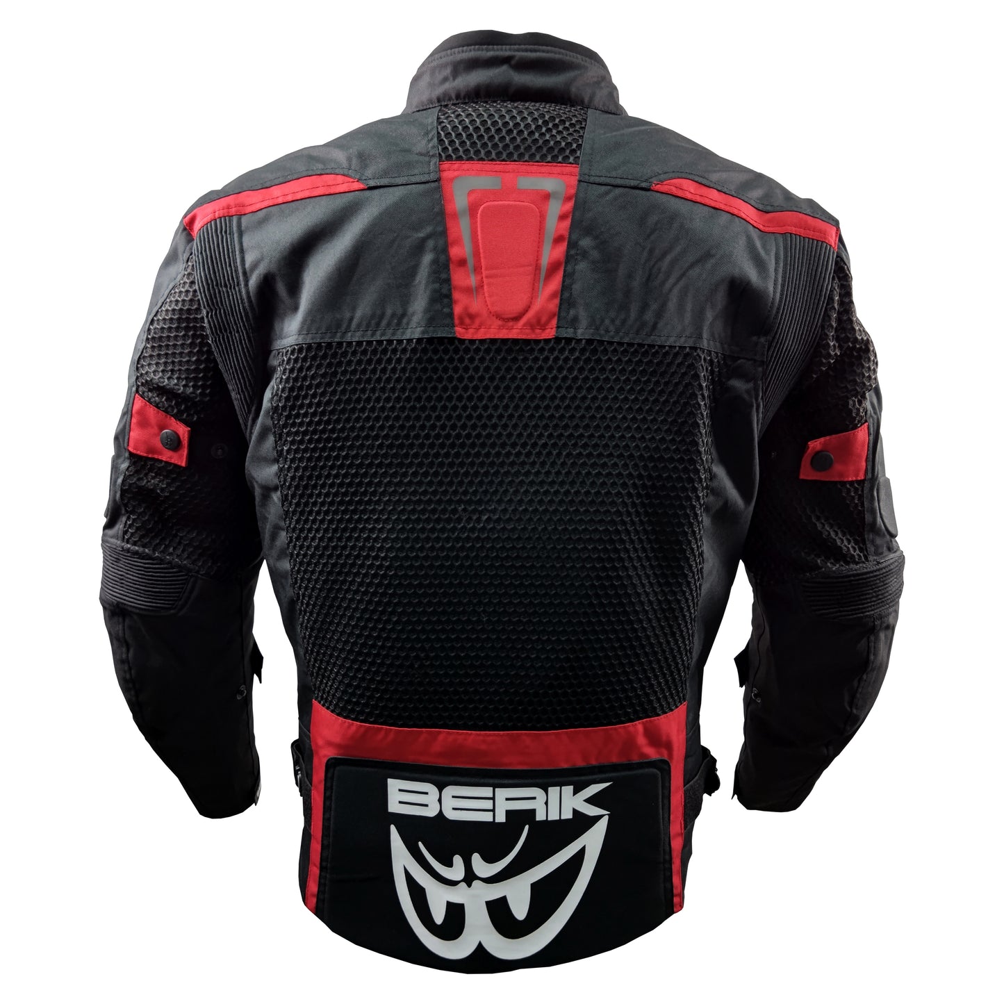 NJ-203305-BK BLACK/RED BERIK MESH NYLONJACKET