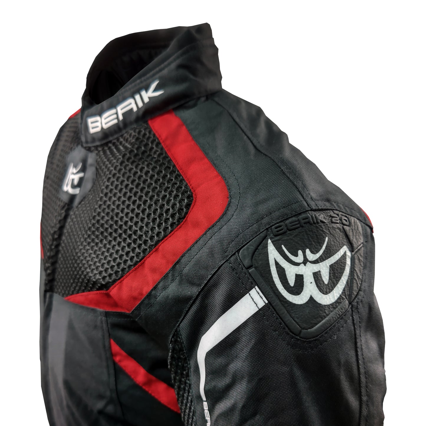 NJ-203305-BK BLACK/RED BERIK MESH NYLONJACKET