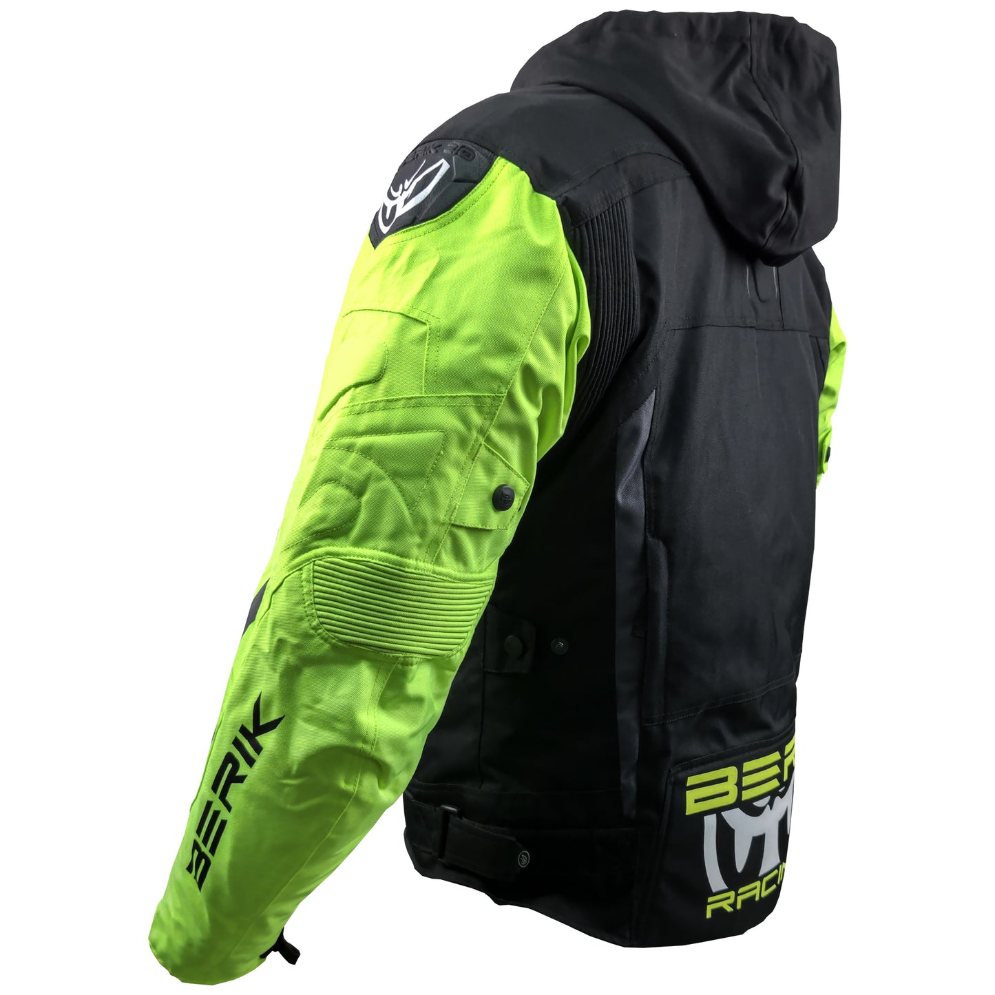 NJ-223330-BK BLACK/YELLOW BERIK NYLONJACKET ALL SEASON