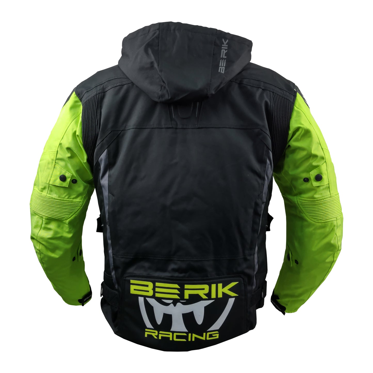 NJ-223330-BK BLACK/YELLOW BERIK NYLONJACKET ALL SEASON