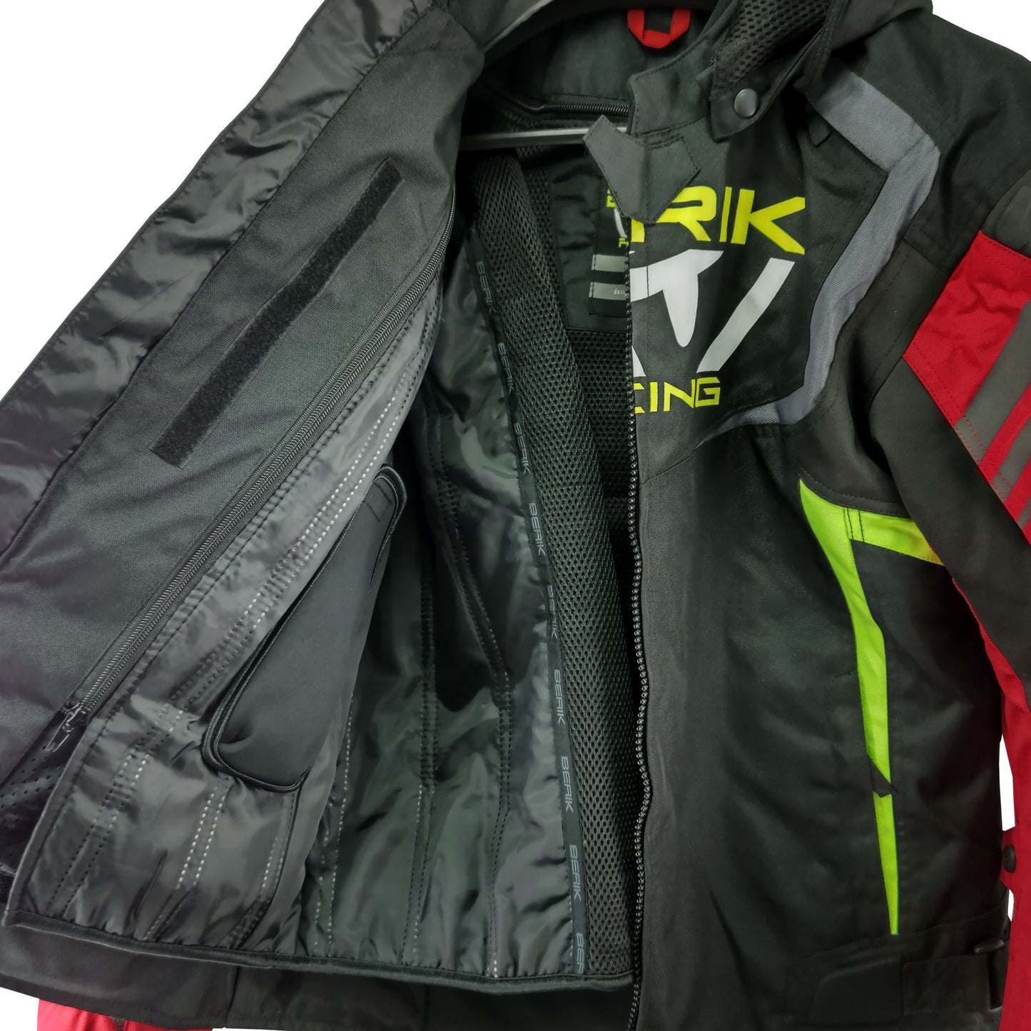 NJ-223330-BK BLACK/RED BERIK NYLONJACKET ALL SEASON