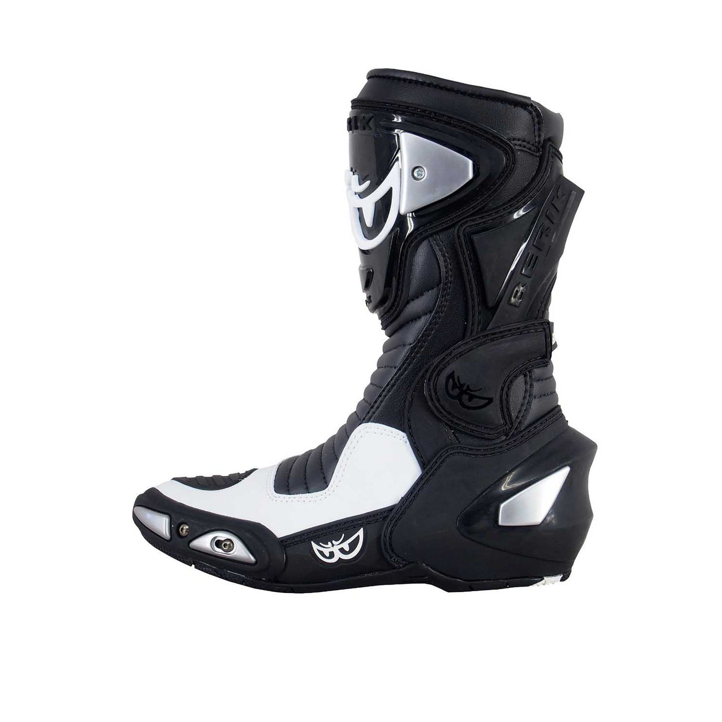 BOT-1289-BK BLACK/WHITE BERIK RACINGBOOTS