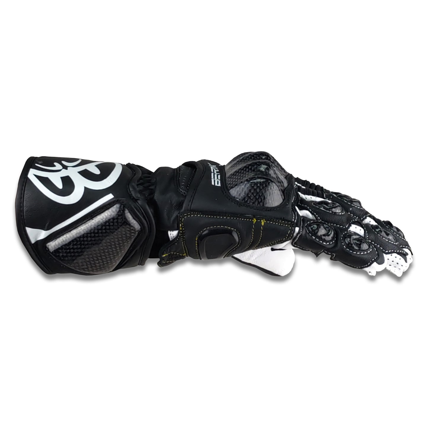 G-235106-BK  BLACK/WHITE BERIK RACINGGLOVE