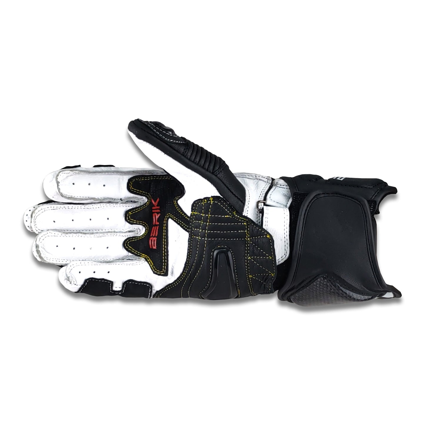 G-235106-BK  BLACK/WHITE BERIK RACINGGLOVE