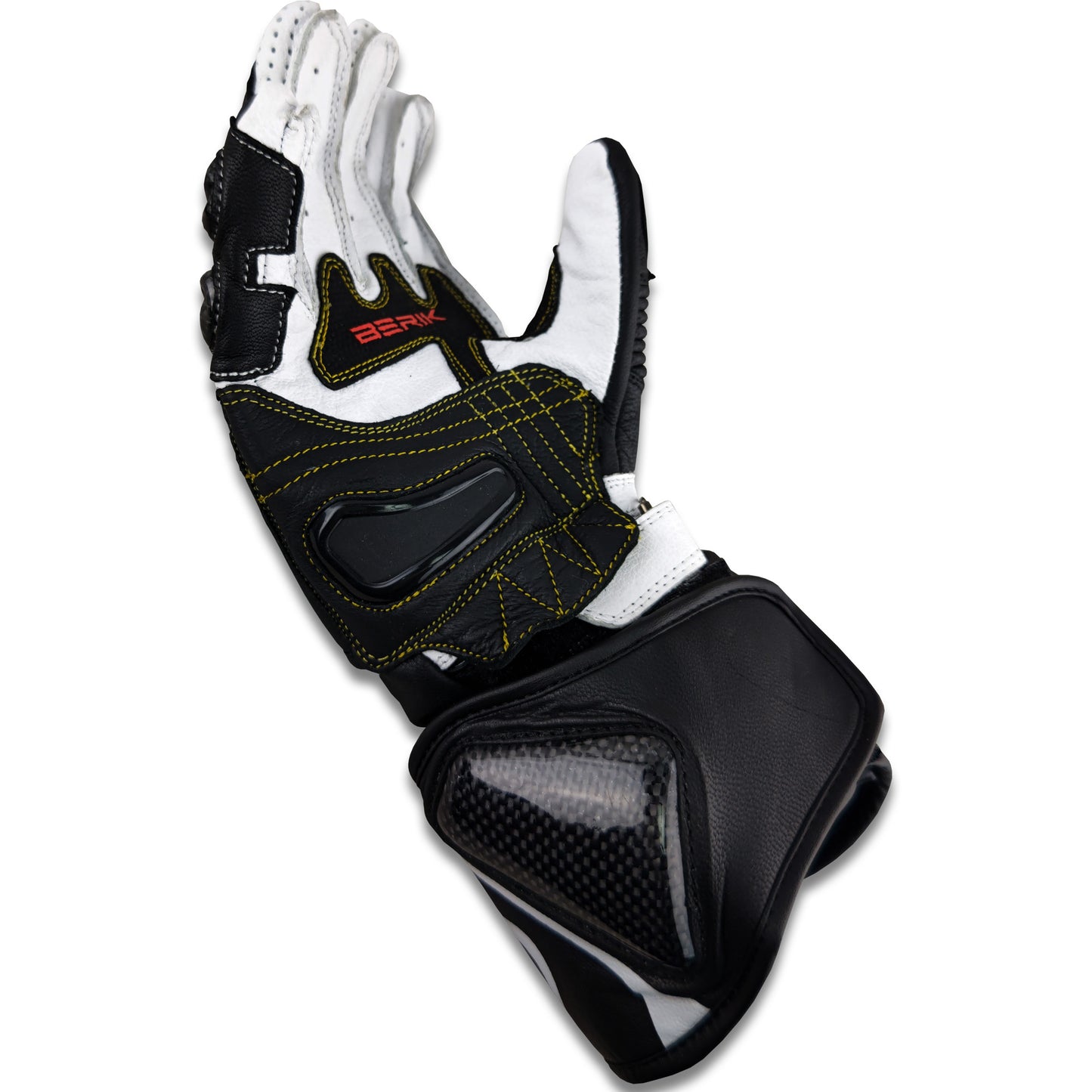 G-235106-BK  BLACK/WHITE BERIK RACINGGLOVE