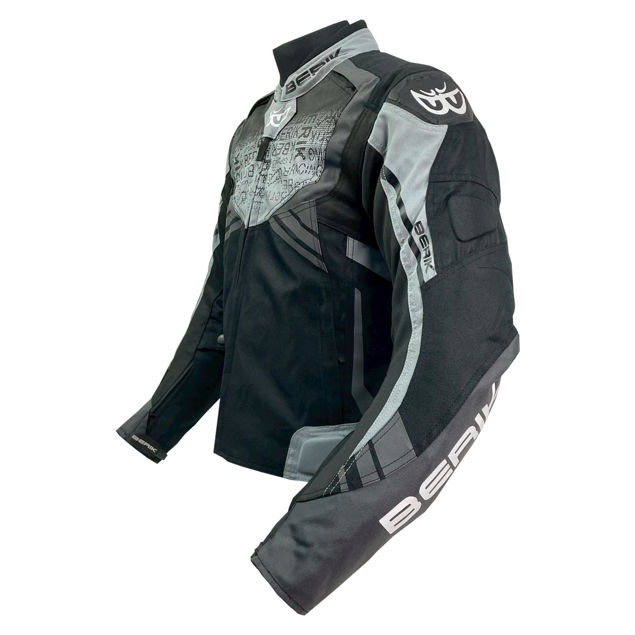 NJ-173302L-BK BLACK/GREY/GUN BERIK WOMEN'S NYLONJACKET ALL SEASON