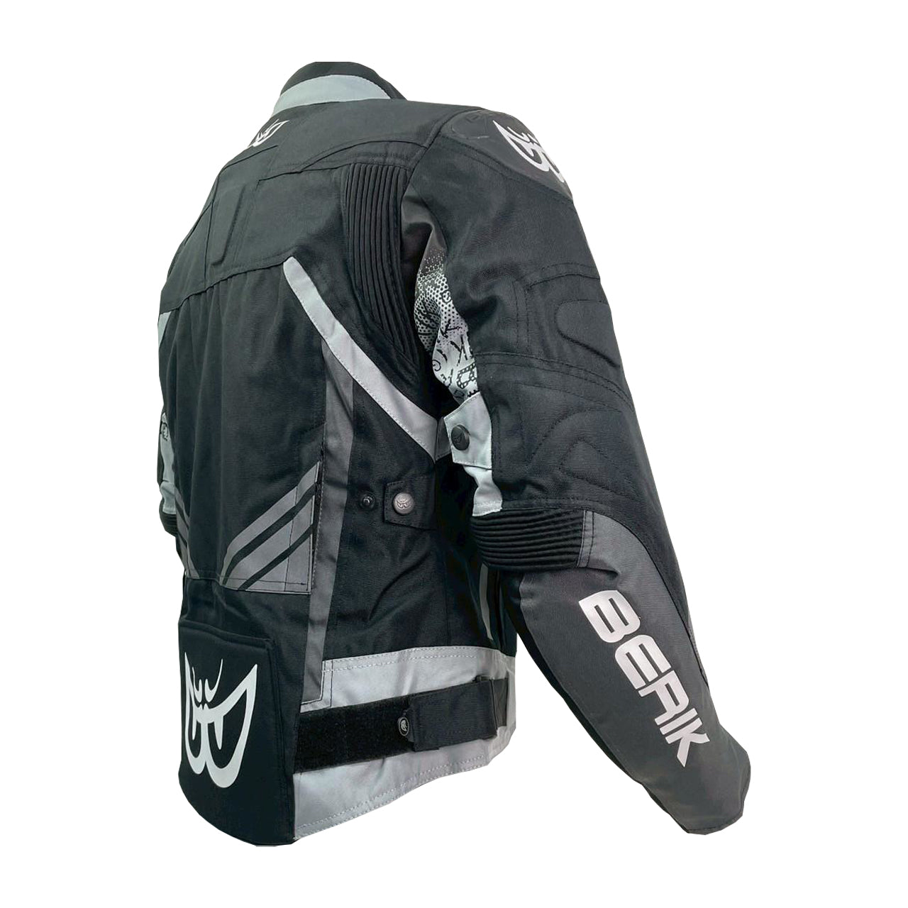 NJ-173302L-BK BLACK/GREY/GUN BERIK WOMEN'S NYLONJACKET ALL SEASON