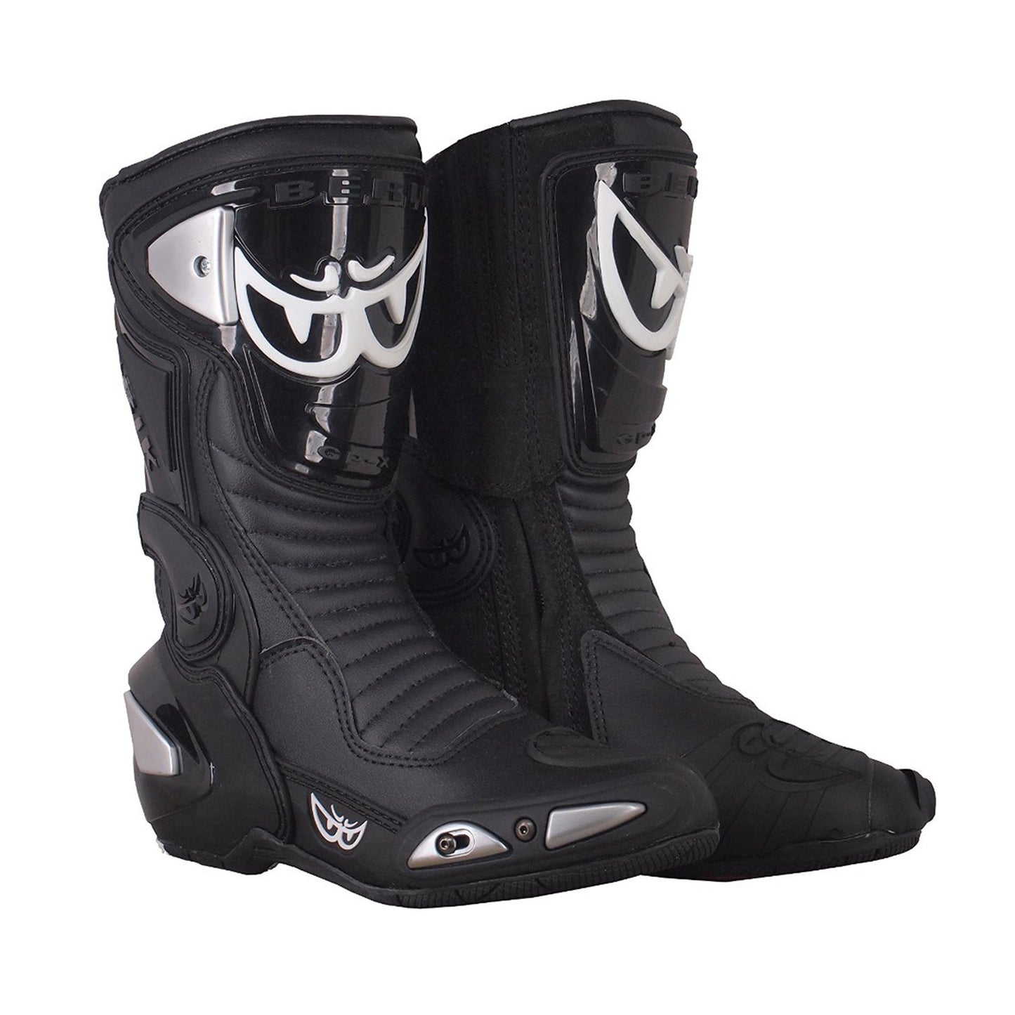 BOT-1289-BK  ALL BLACK BERIK RACINGBOOTS