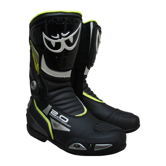 BOT-1448-BK YELLOW BERIK RACINGBOOTS