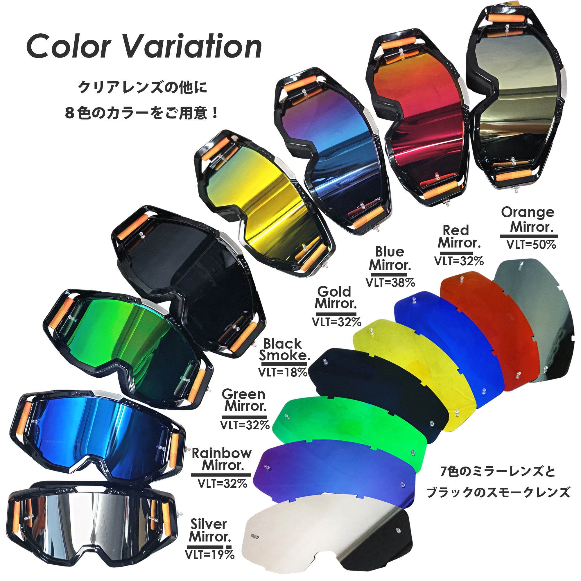 GO-BK BERIK GOGGLES LENS COLOR VARIATION