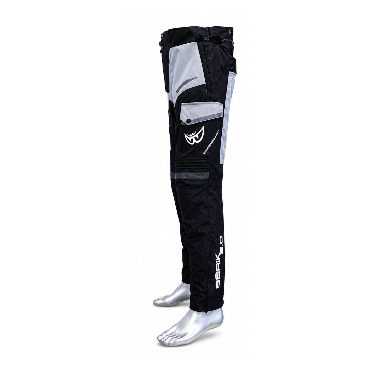 NP-10391-BK BLACK/GREY BERIK NYLON PANTS