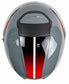 予約販売 HEL-279112-BK GREY/RED ベリック ジェットヘルメット