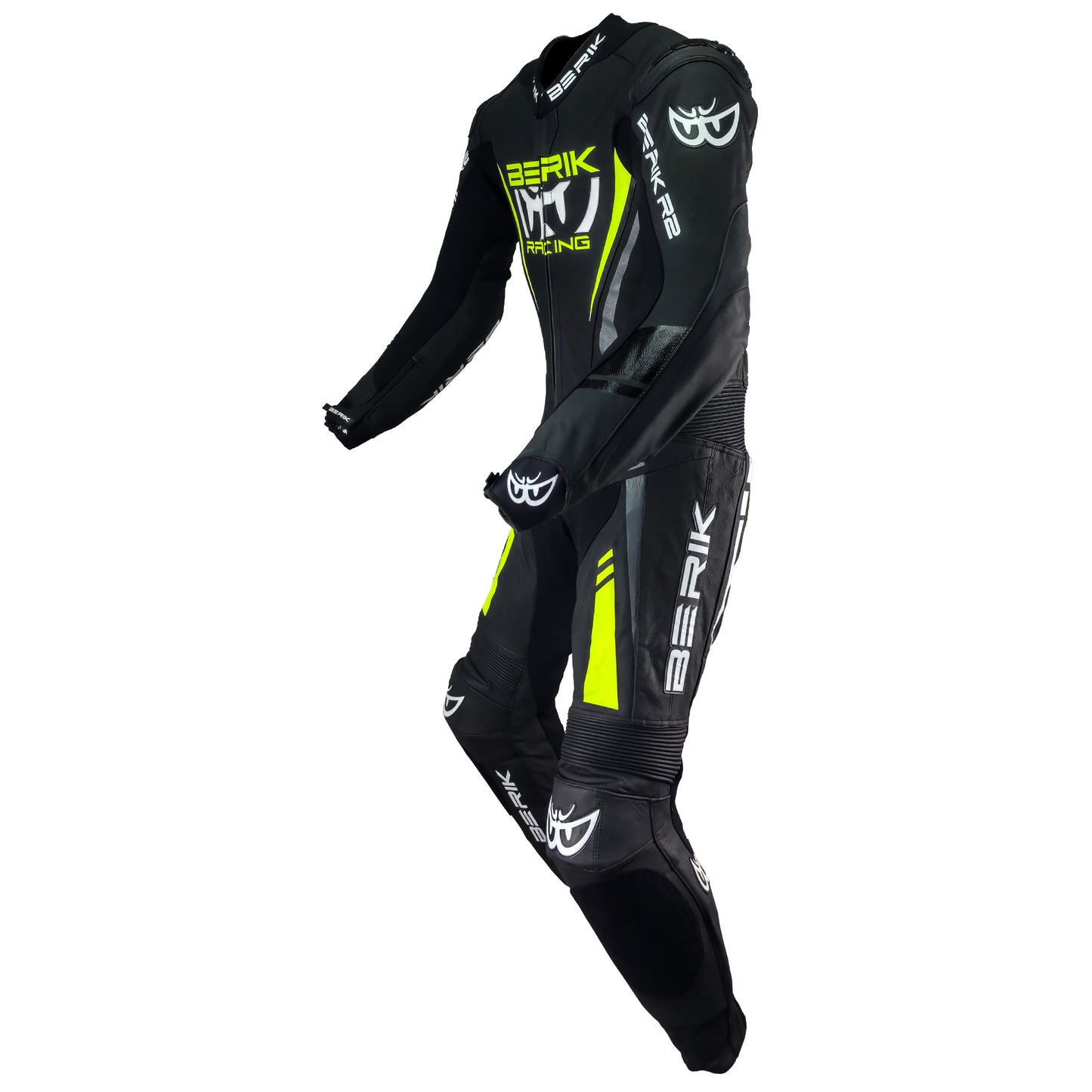 LS1-171334-N-BK BLACK/F.YELLOW BERIK RACINGSUITS