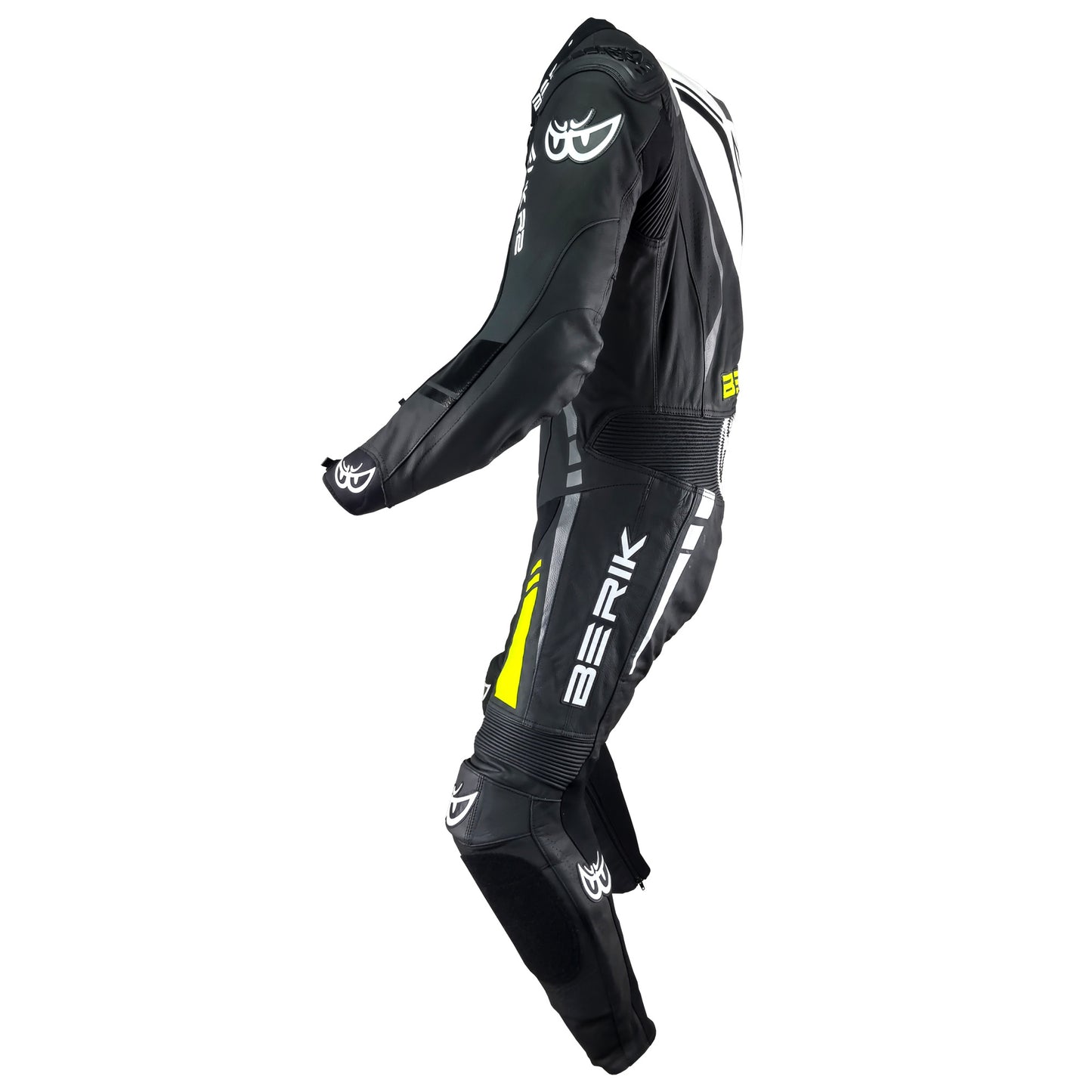 LS1-171334-N-BK BLACK/F.YELLOW BERIK RACINGSUITS