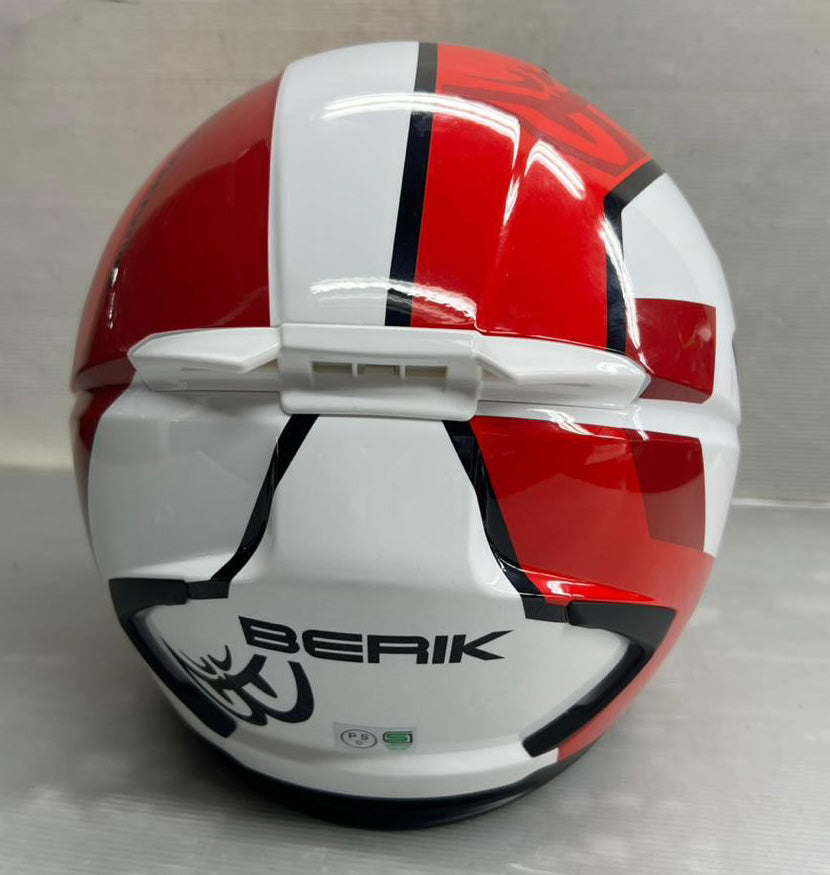 予約販売 HEL-279112-BK RED ベリック ジェットヘルメット