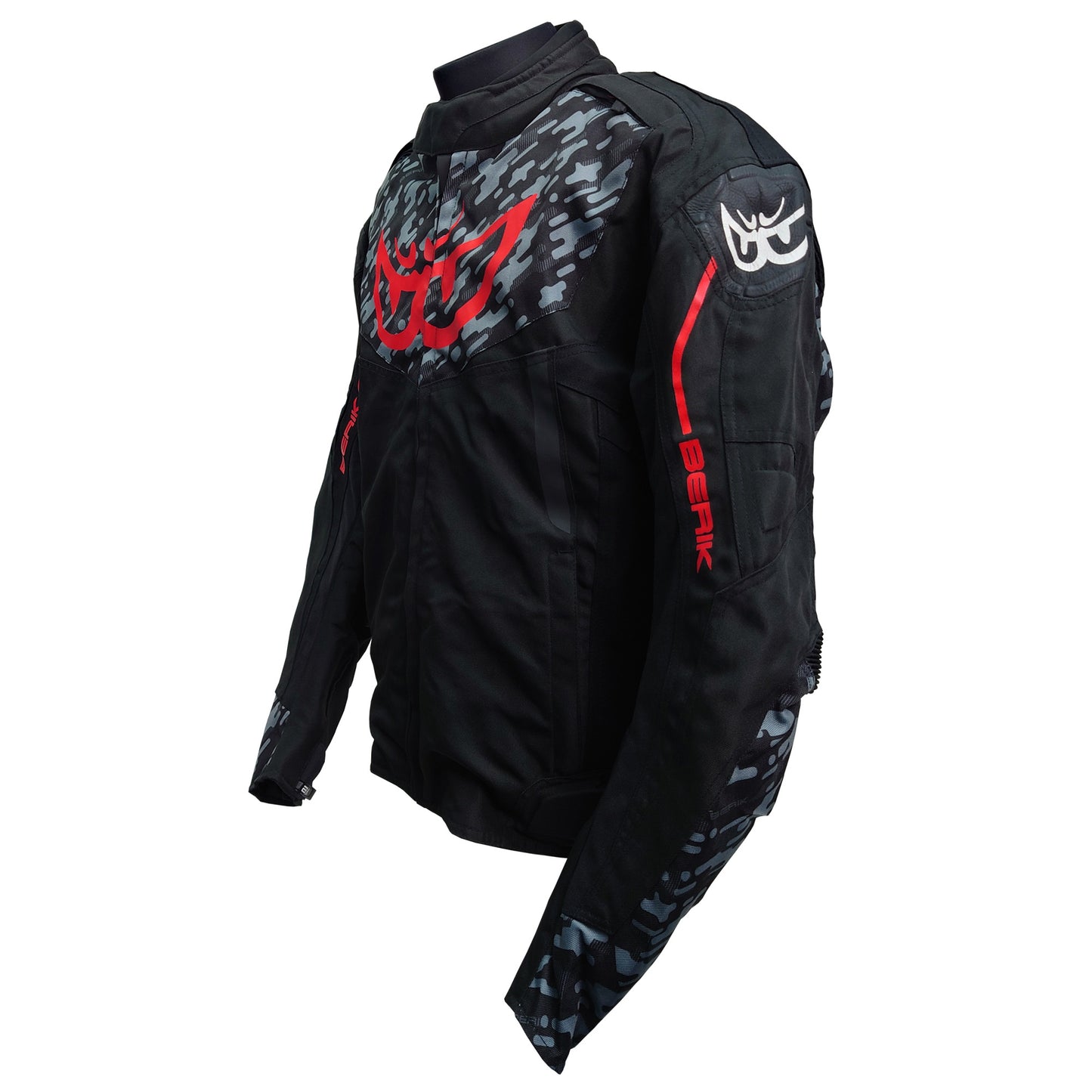 NJ-203302-CAMO-BK RED BERIK NYLONJACKET ALL SEASON