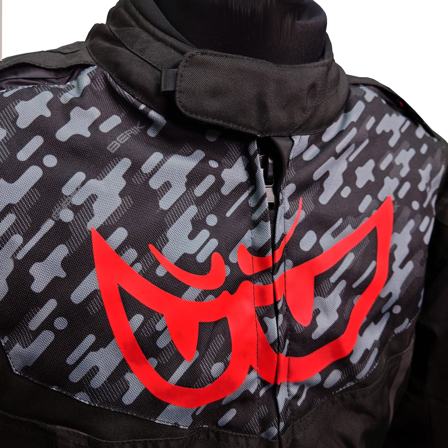 NJ-203302-CAMO-BK RED BERIK NYLONJACKET ALL SEASON