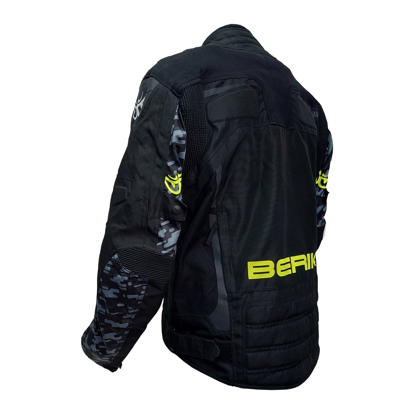 NJ-203302-CAMO-BK YELLOW BERIK NYLONJACKET ALL SEASON